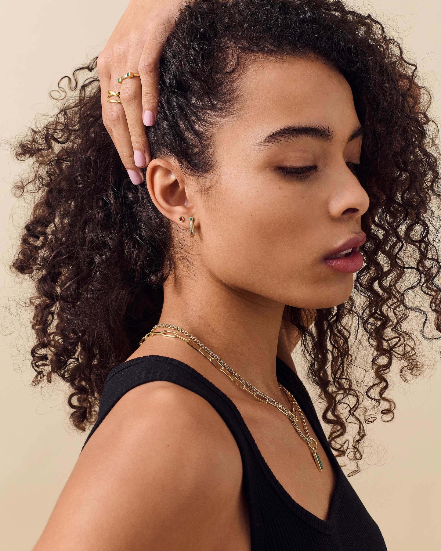 Garnet January Birthstone Studs