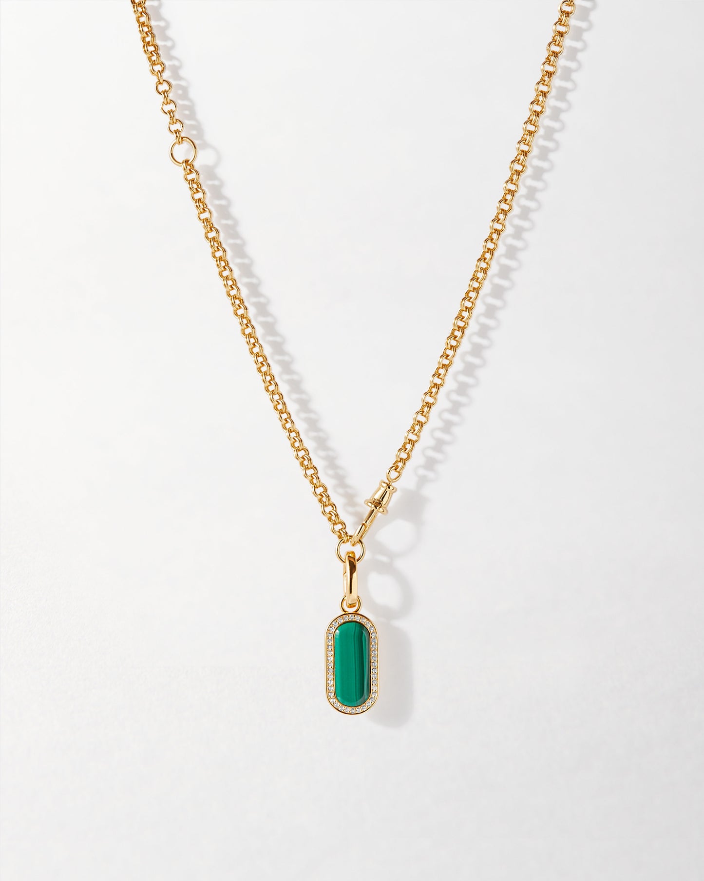 Charlotte Collins Modular Malachite Necklace