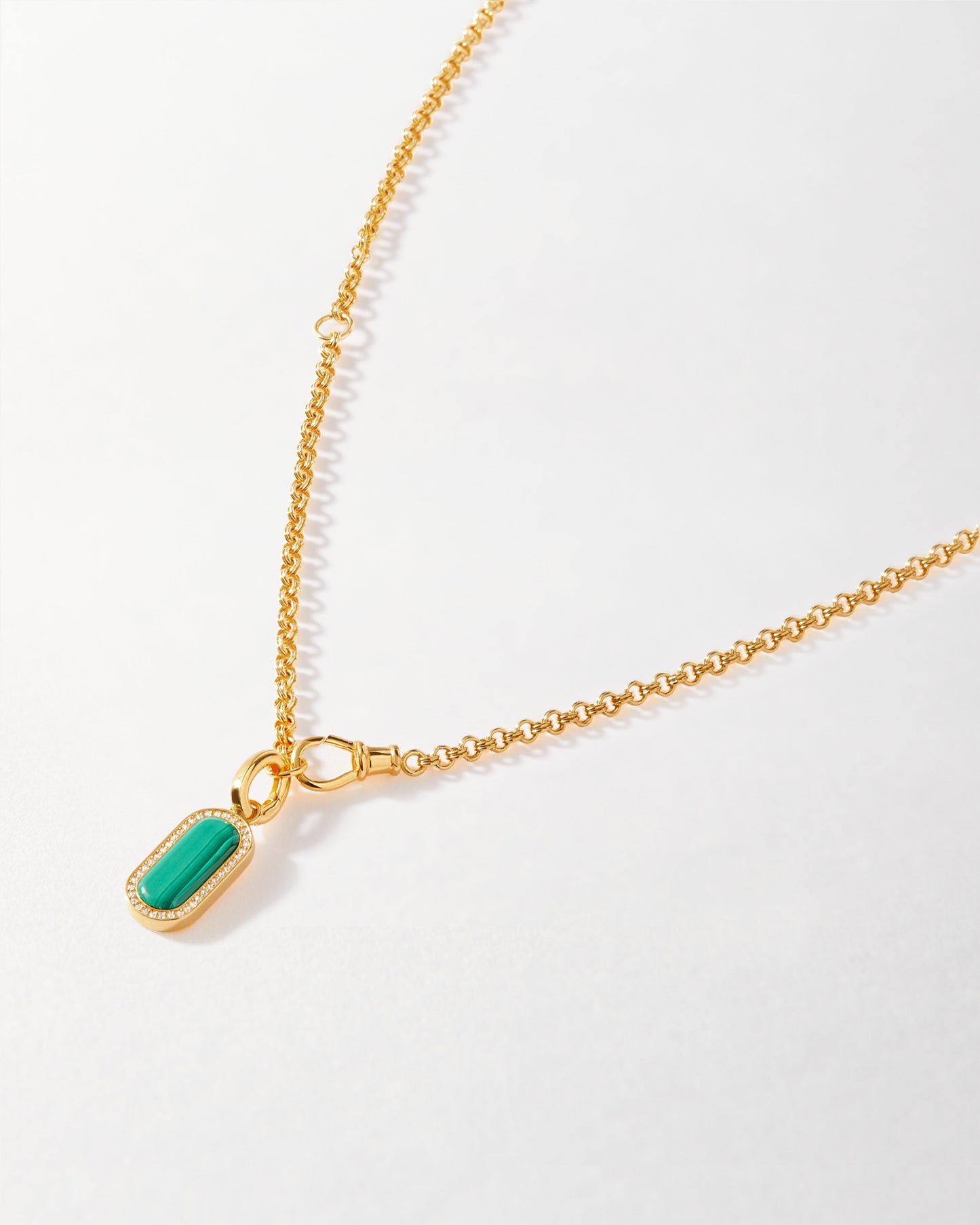 Charlotte Collins Modular Malachite Necklace