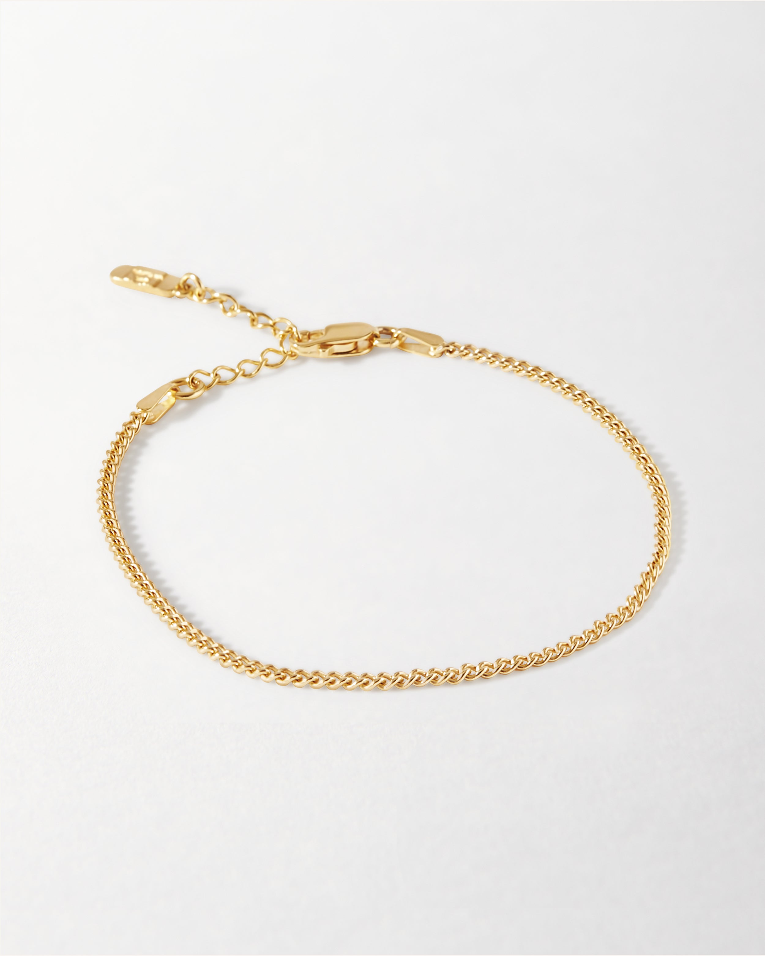 Curb Chain Bracelet 18k Gold Plated – EDGE of EMBER