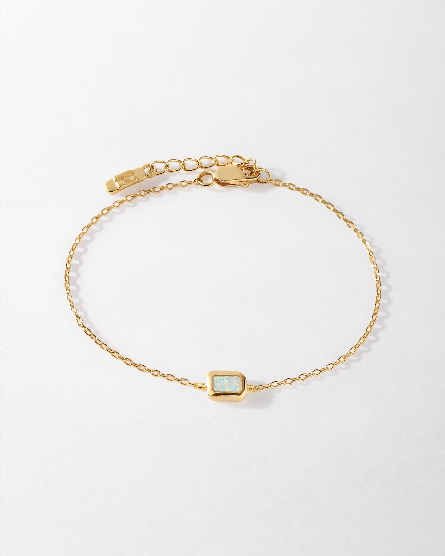 Deco Opal October Birthstone Bracelet