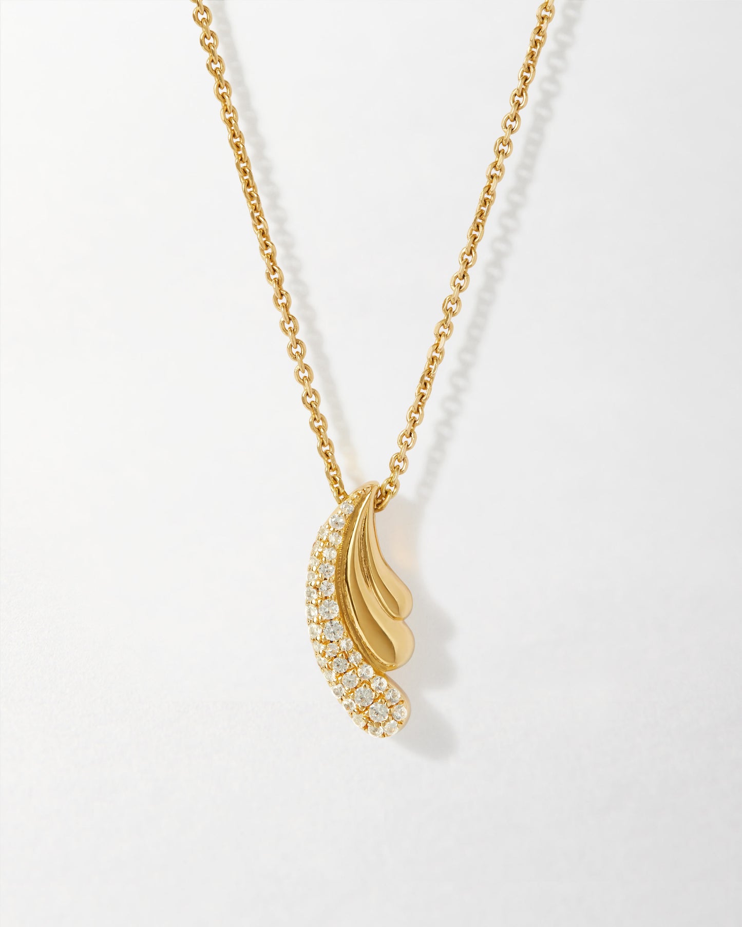 Wave Pave Necklace