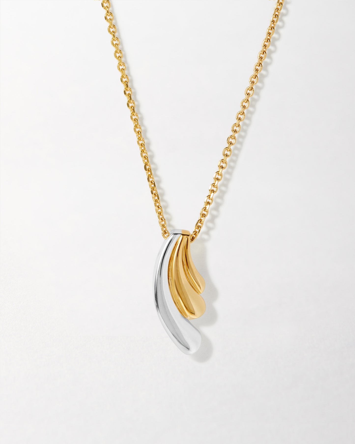 Ripple Mixed Metal Necklace