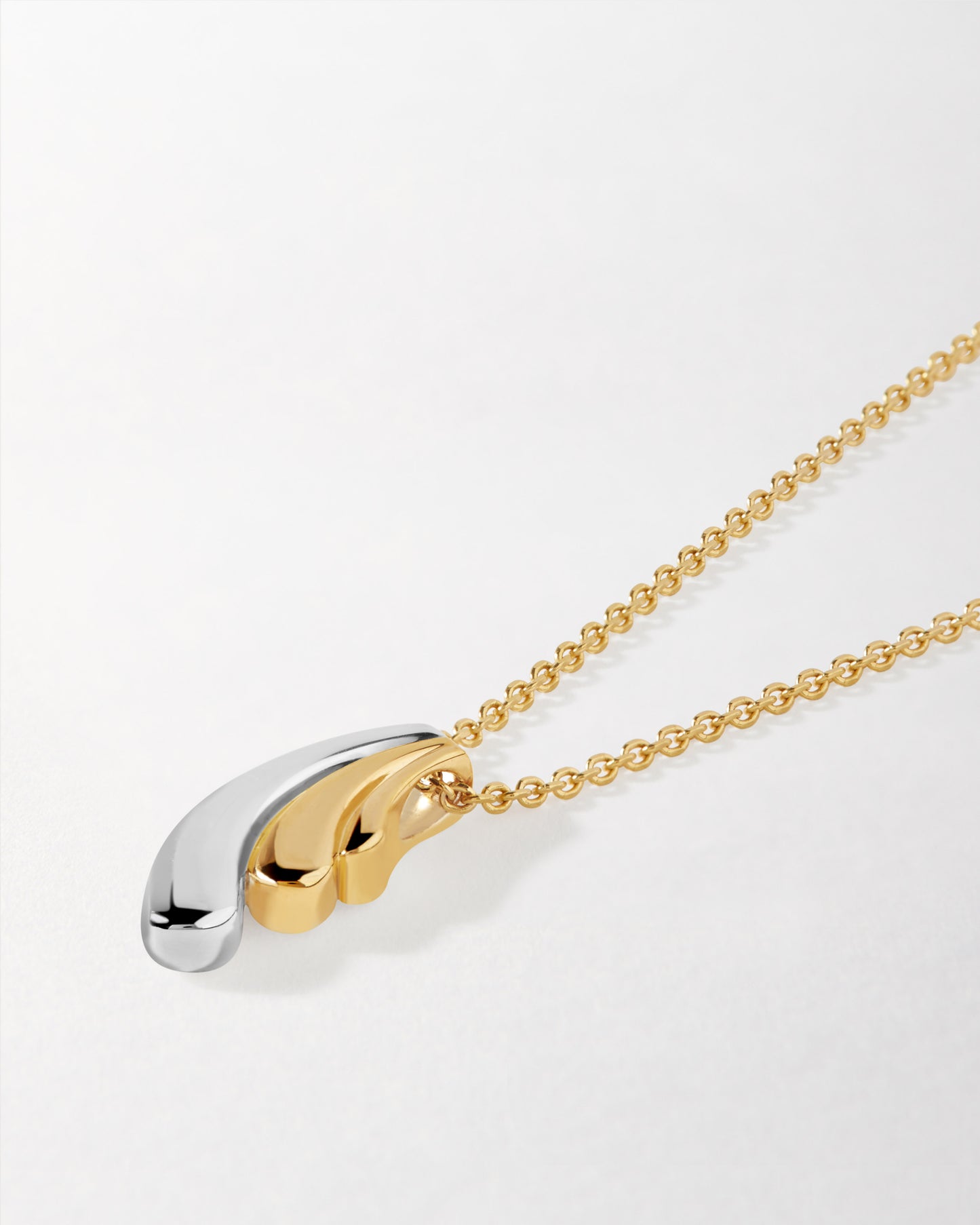 Ripple Mixed Metal Necklace