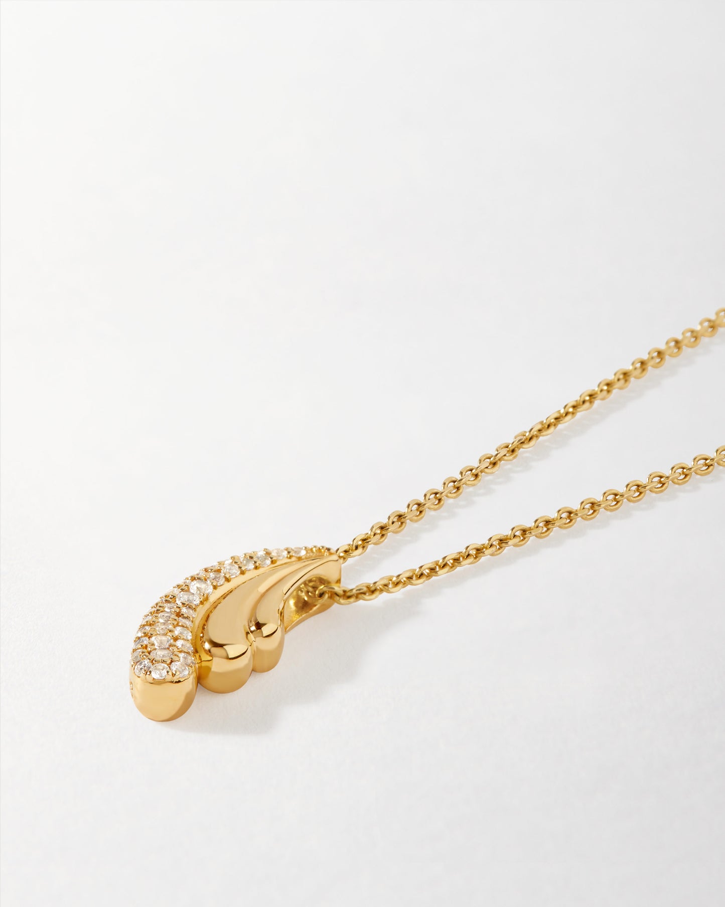 Wave Pave Necklace