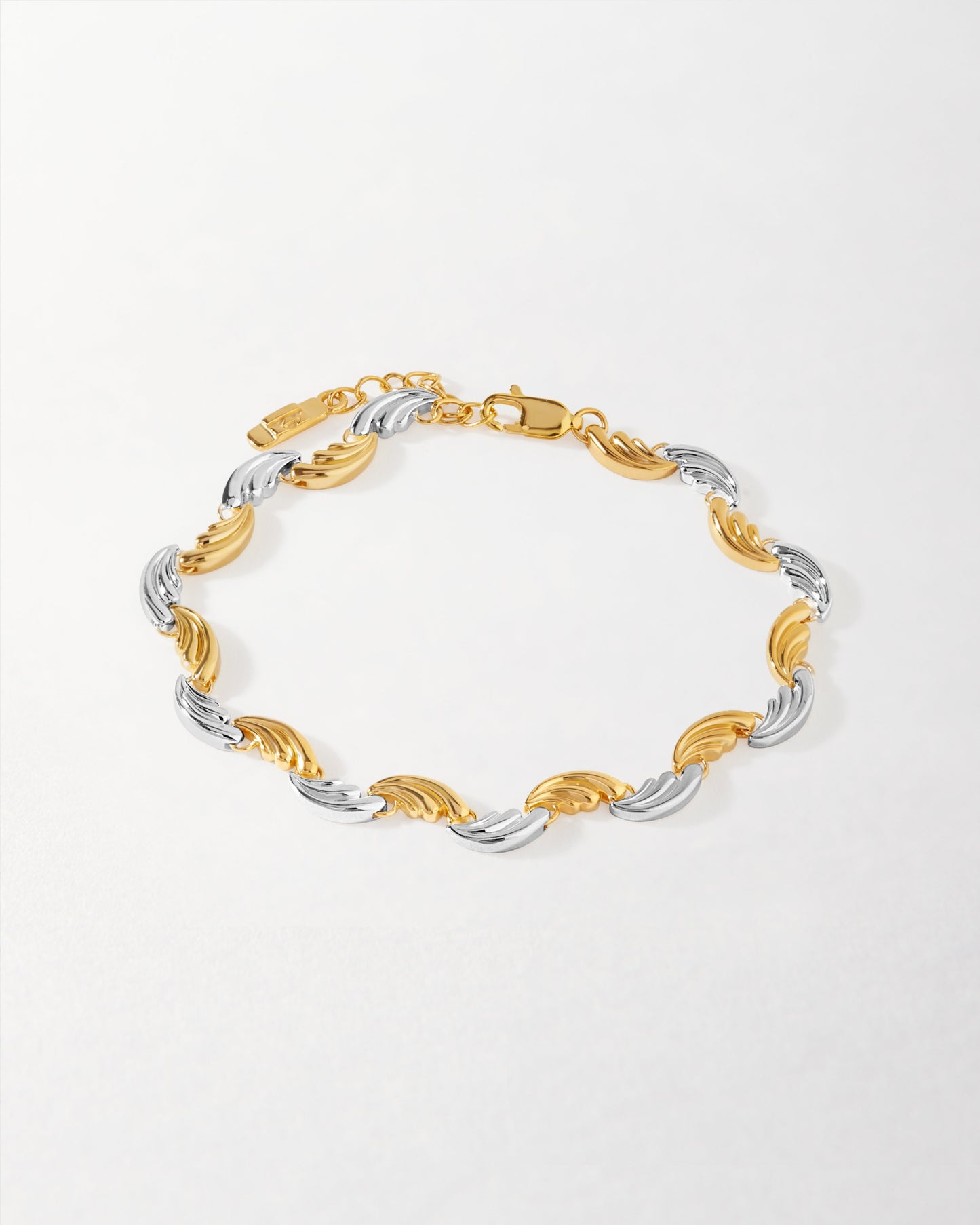 Ripple Mixed Metal Bracelet