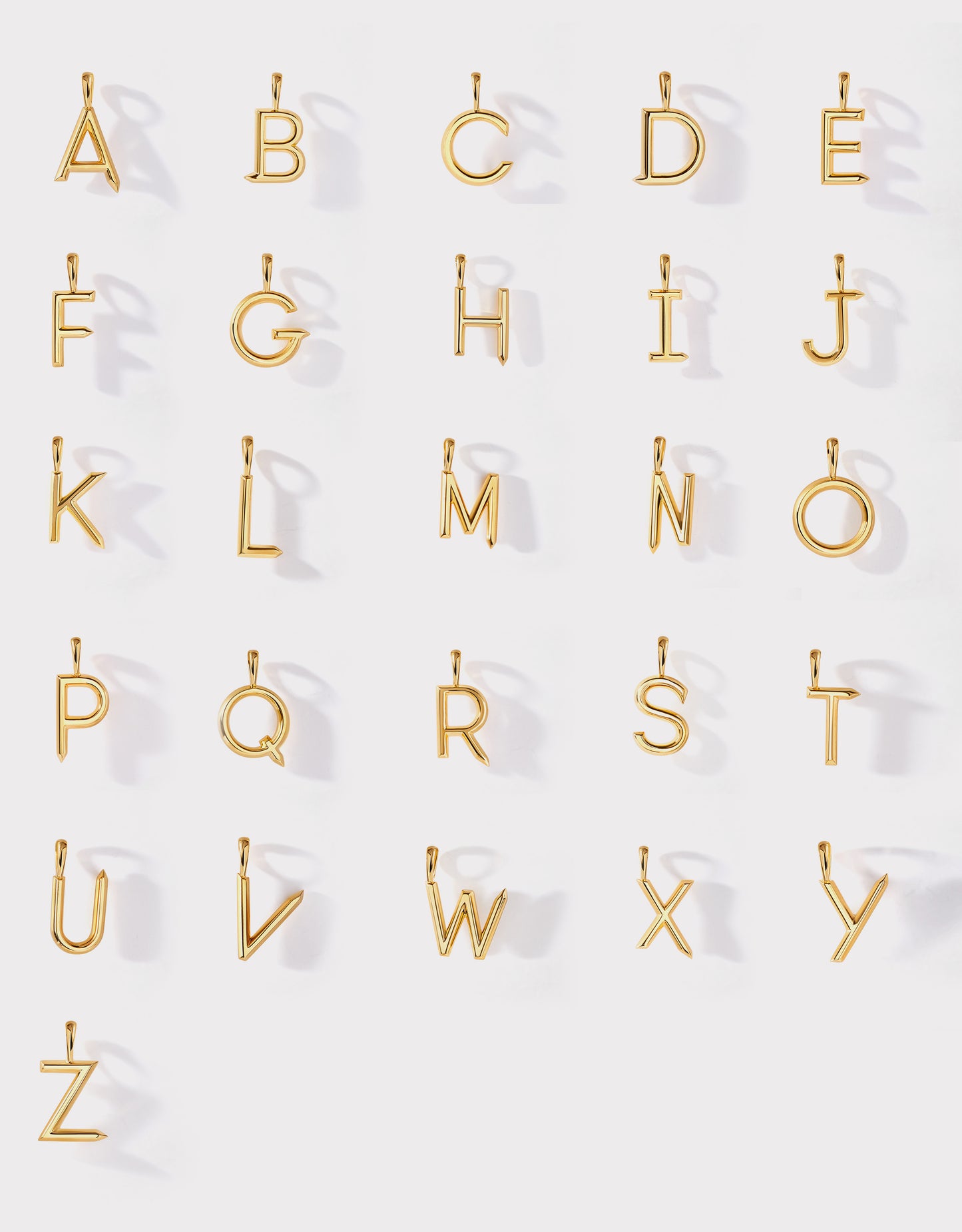 Initial & Birthstone Necklace - Gold