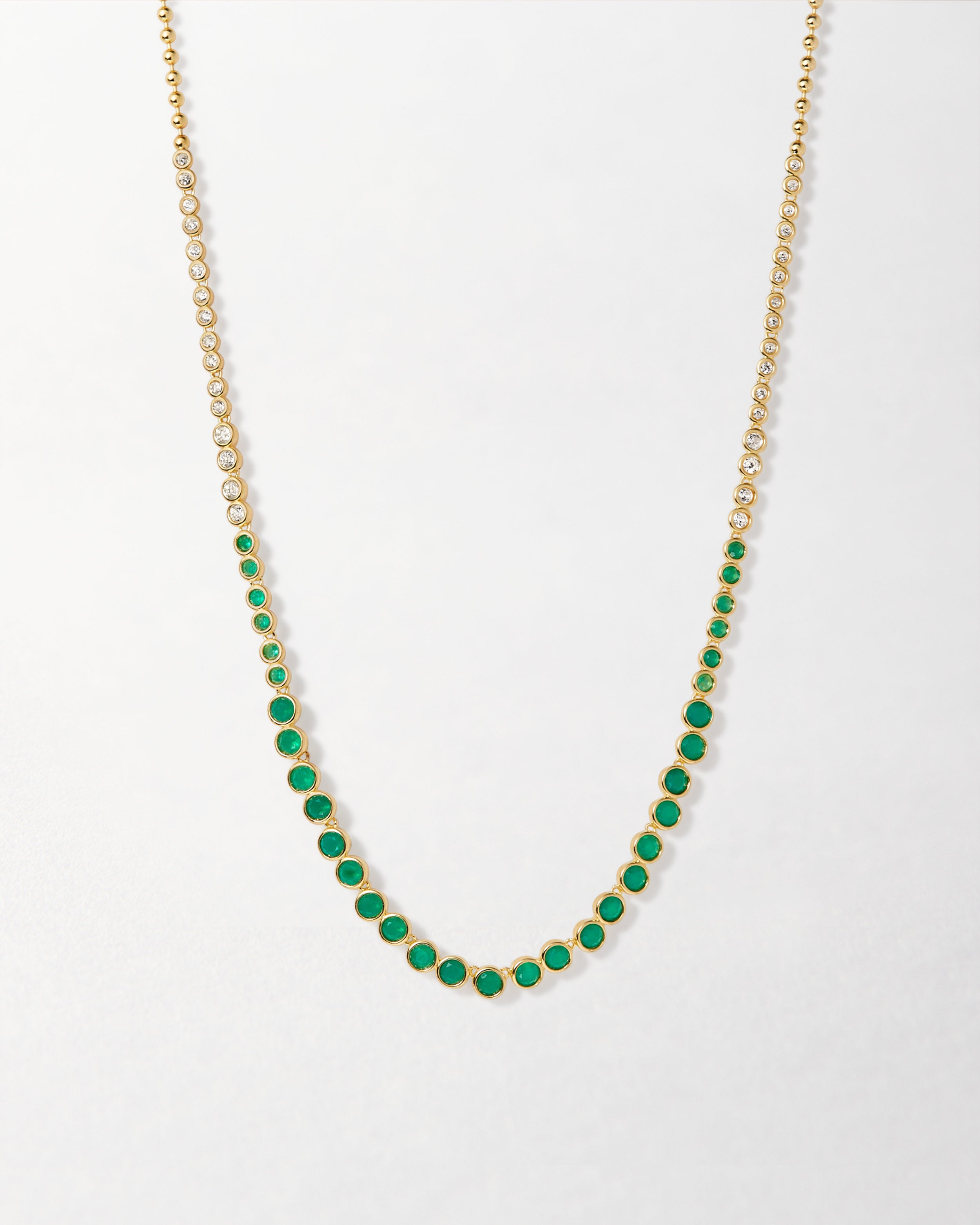 Serena Tennis Necklace | 18k Gold Plated – EDGE of EMBER