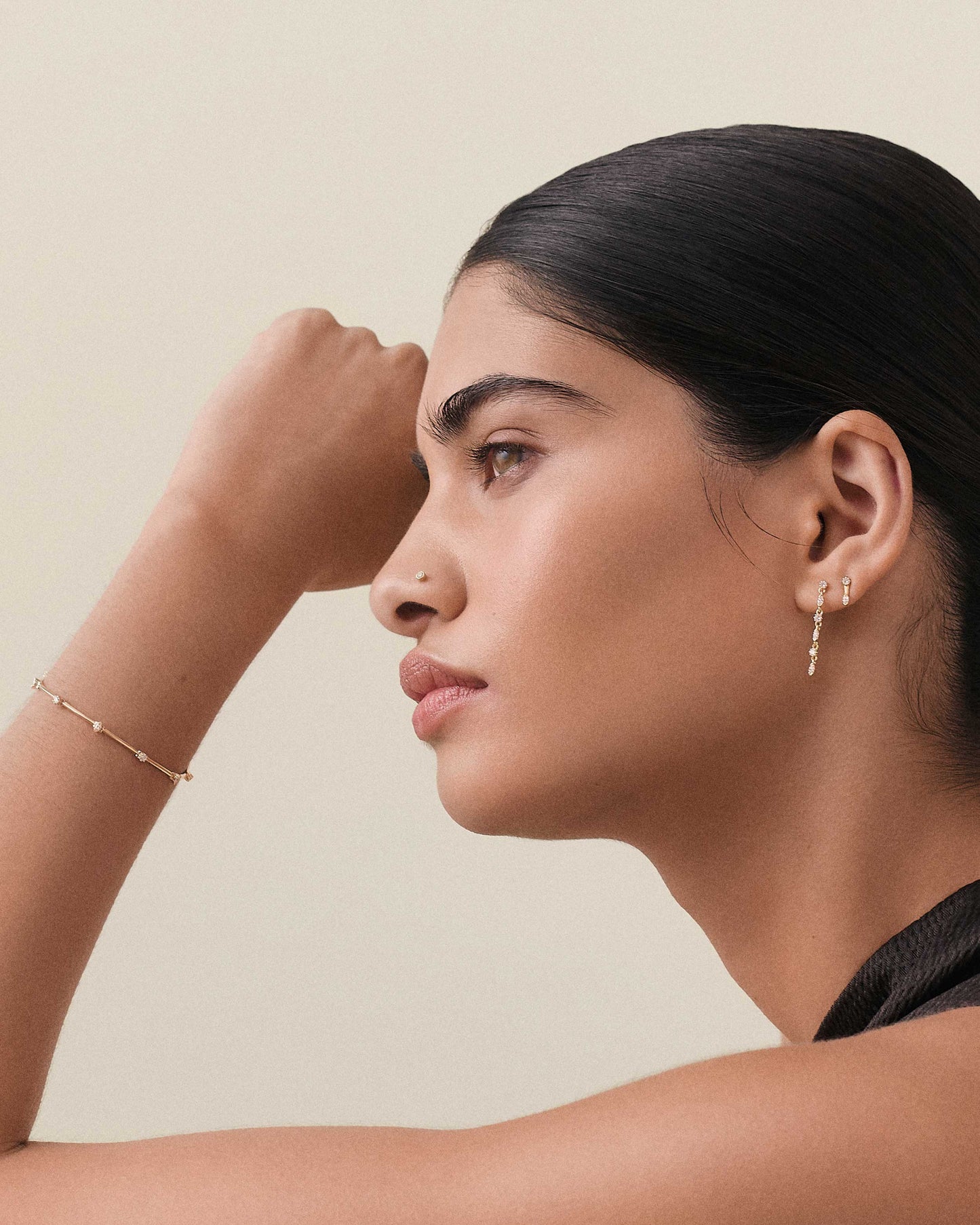 Marquise Solitaire Tennis Diamond Bracelet