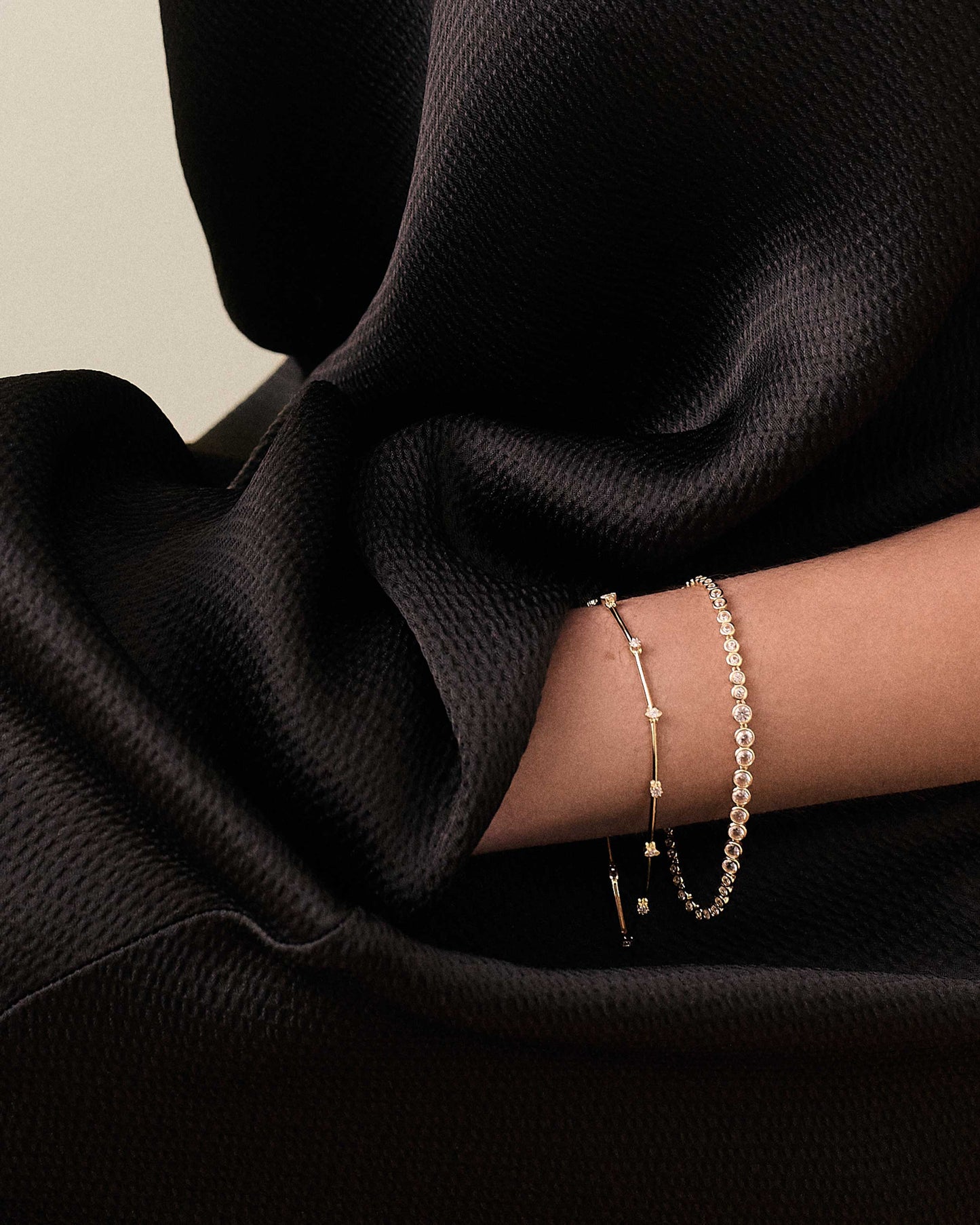 Marquise Solitaire Tennis Diamond Bracelet