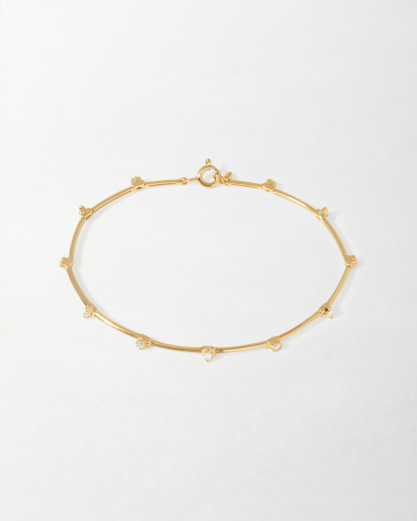 Marquise Solitaire Tennis Diamond Bracelet