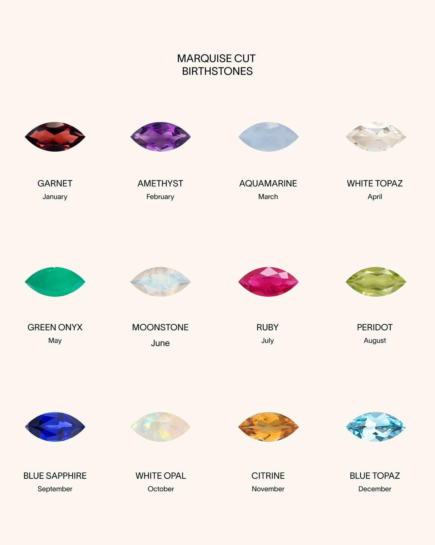 Quartet Customised Gemstone Necklace - Silver