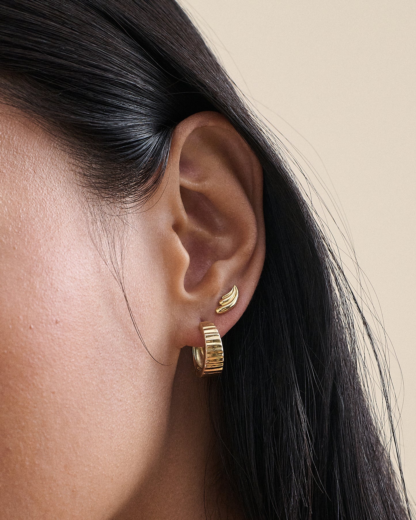 Ripple Stud Earrings