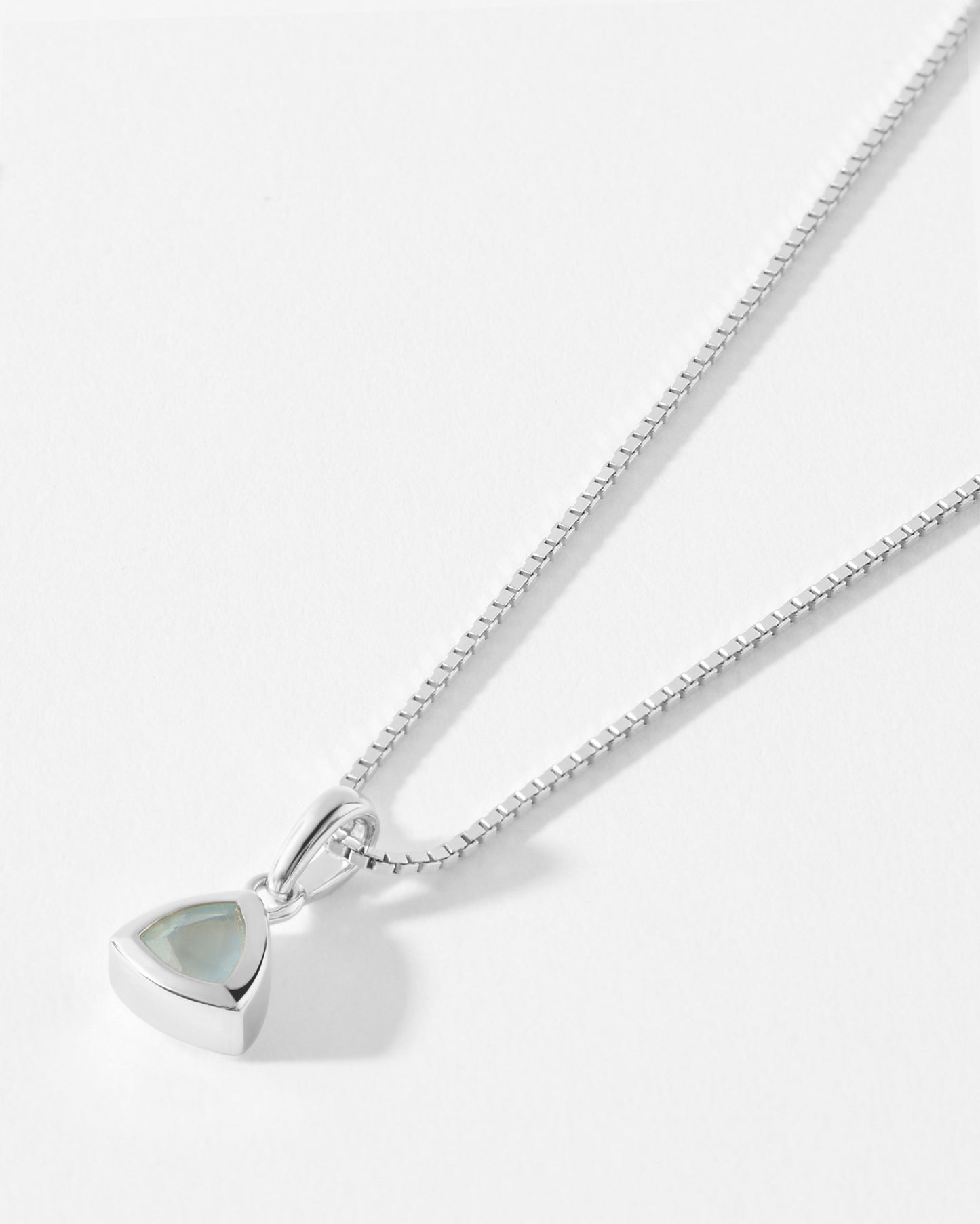 Birthstone Necklace - Silver
