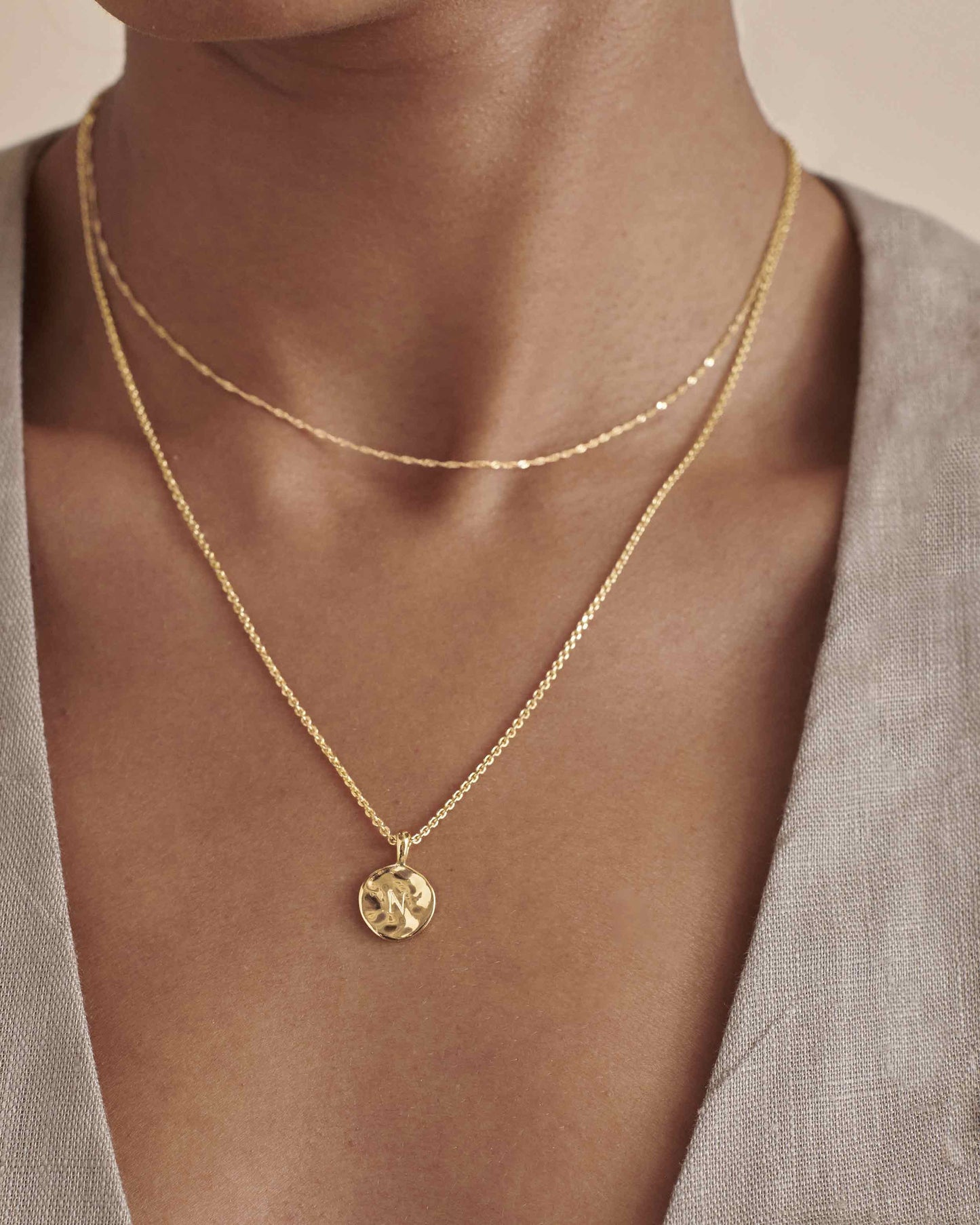 Mini Coin Pendant - Gold