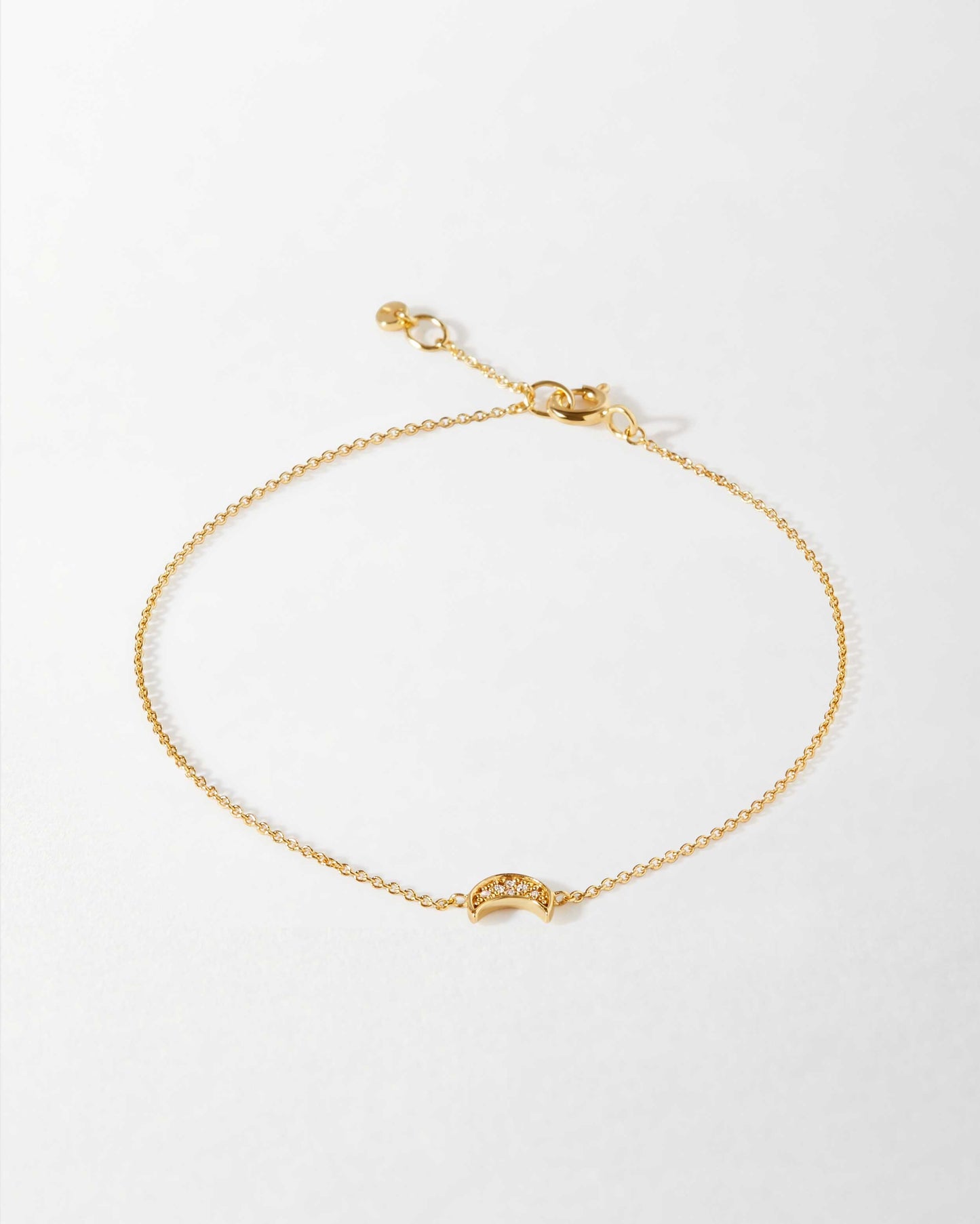 Crescent Moon Diamond Bracelet