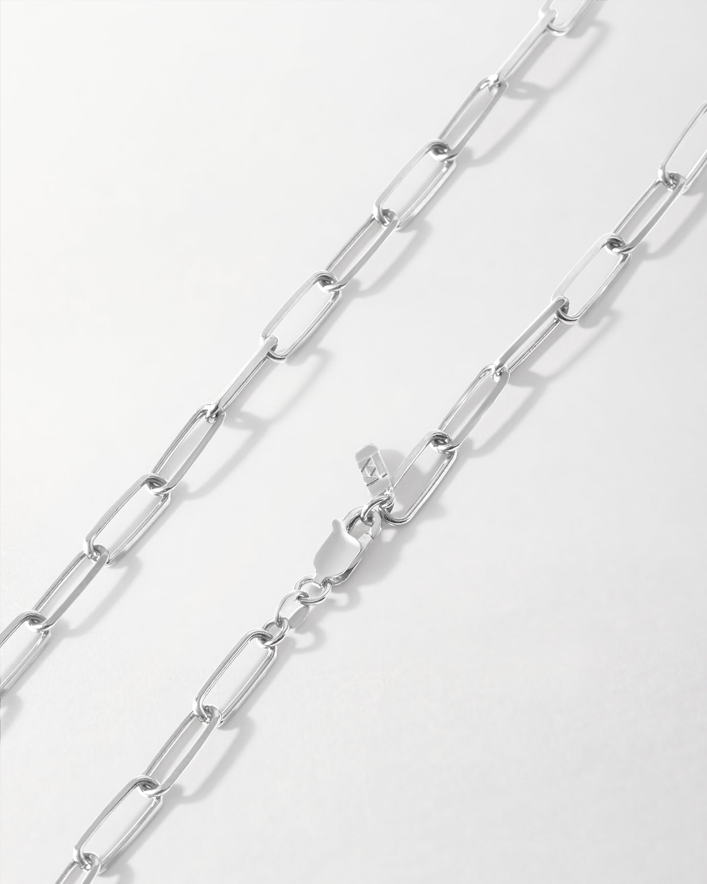 Paperclip Chain Necklace - Silver