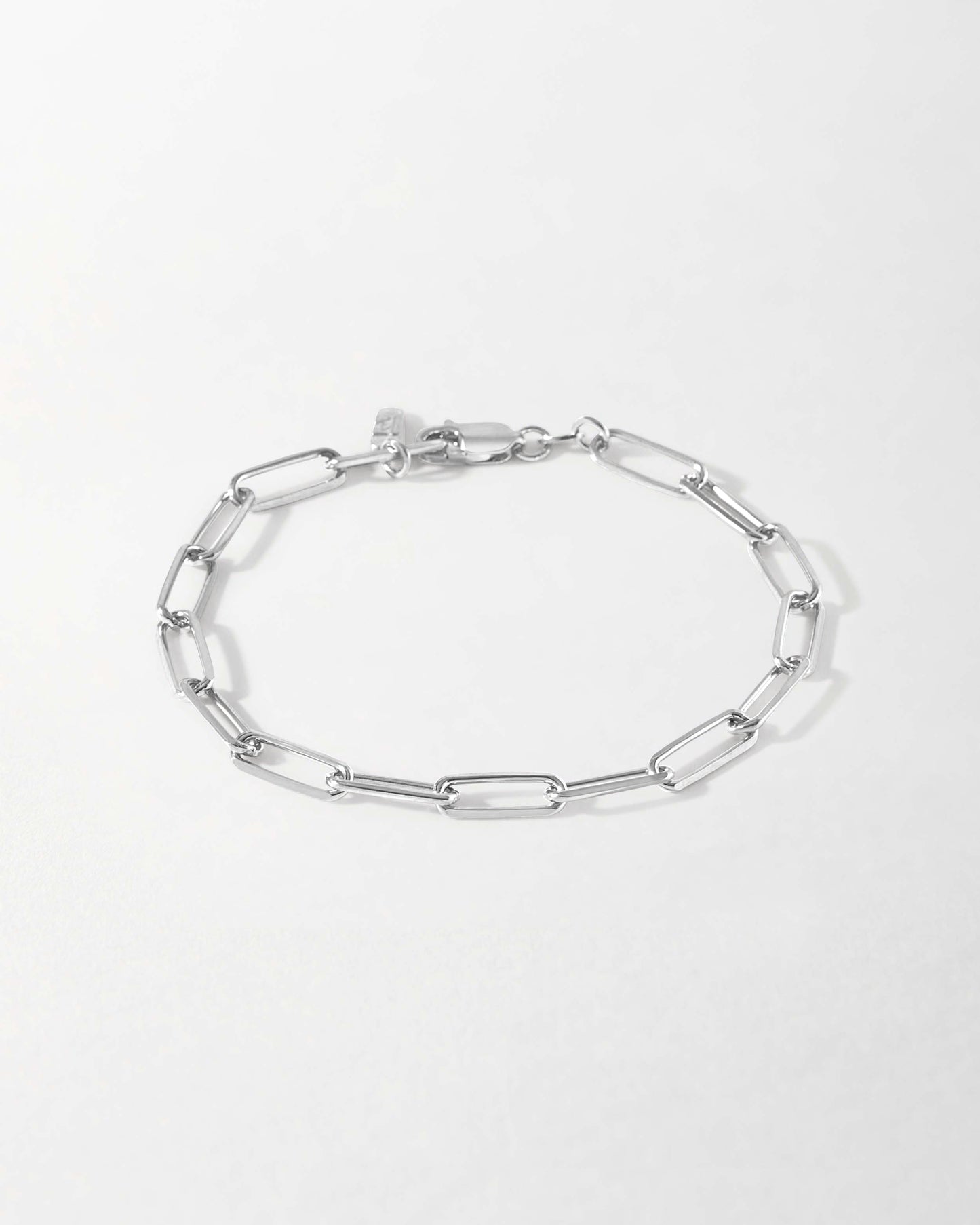 Paperclip Chain Bracelet - Silver