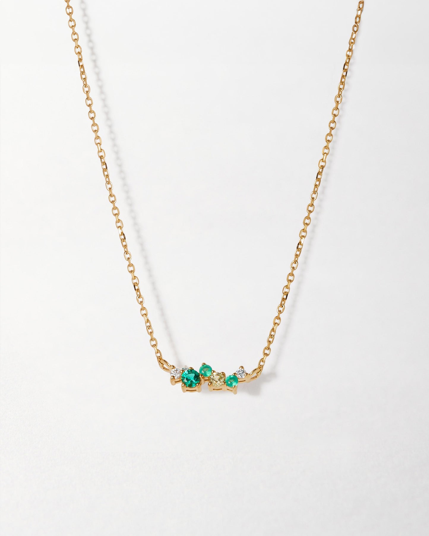 Intuition Emerald Ray Necklace