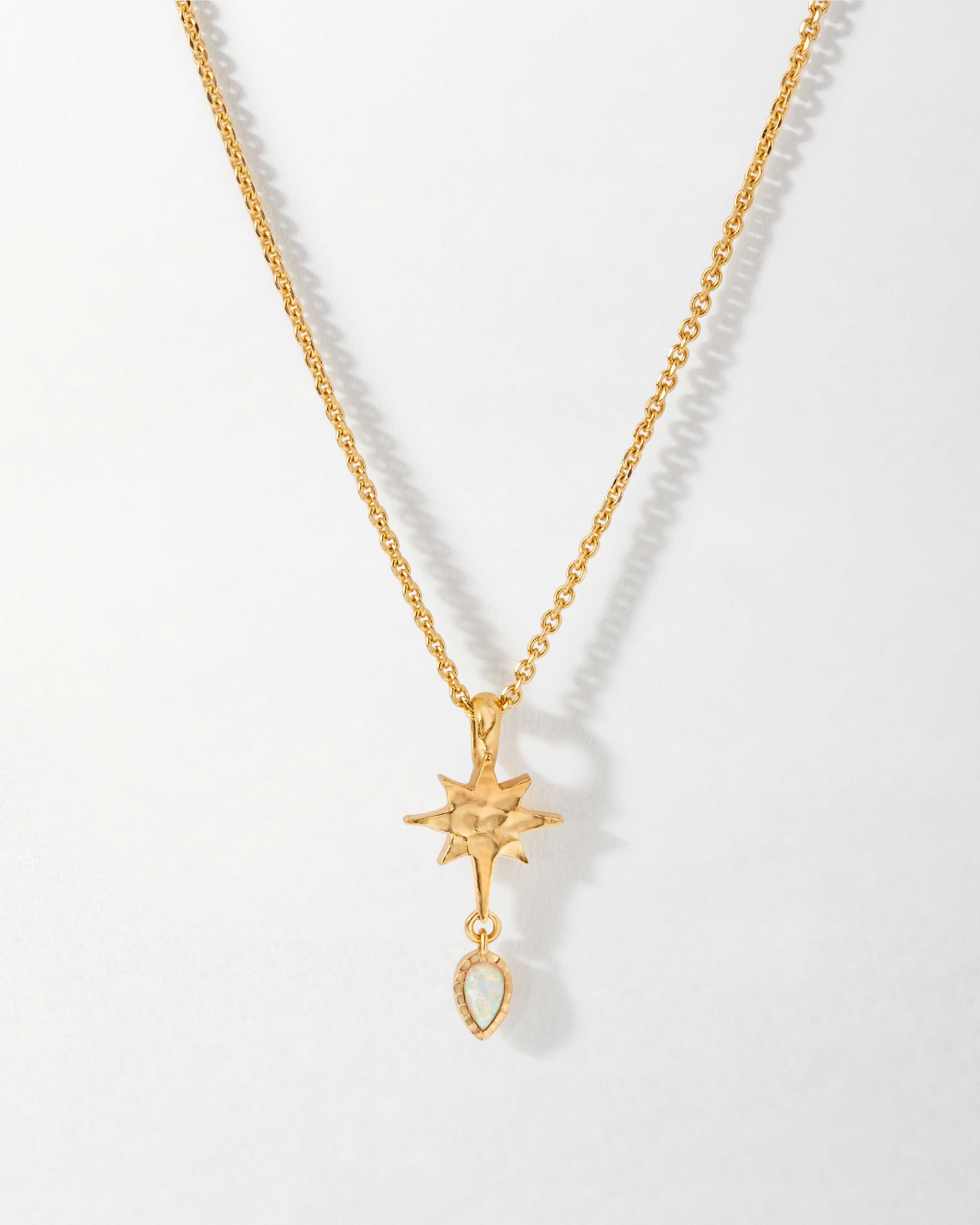 Hope Star Opal Necklace 18k Gold Plated – EDGE of EMBER