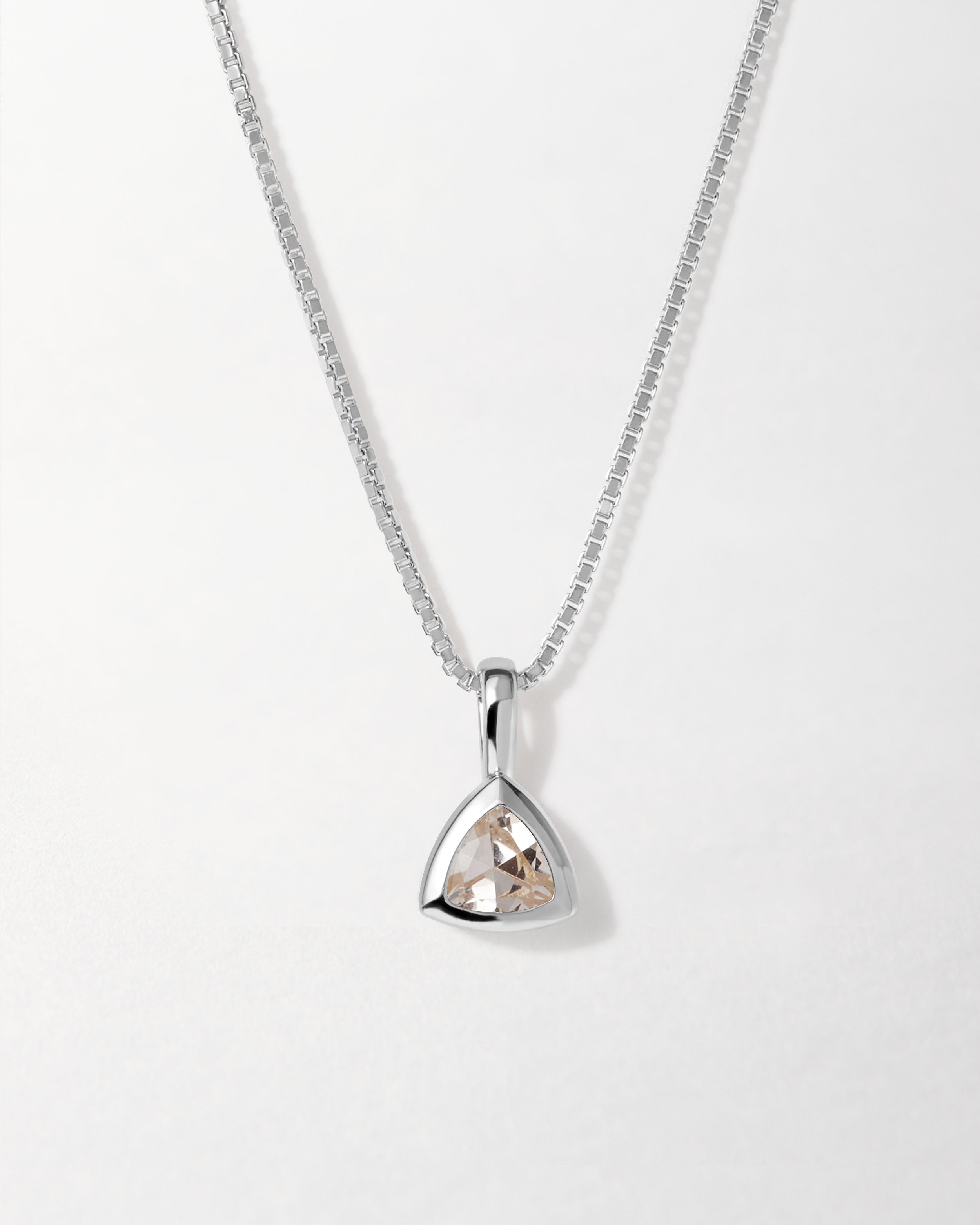 Sterling silver April necklace Sterling silver April necklace