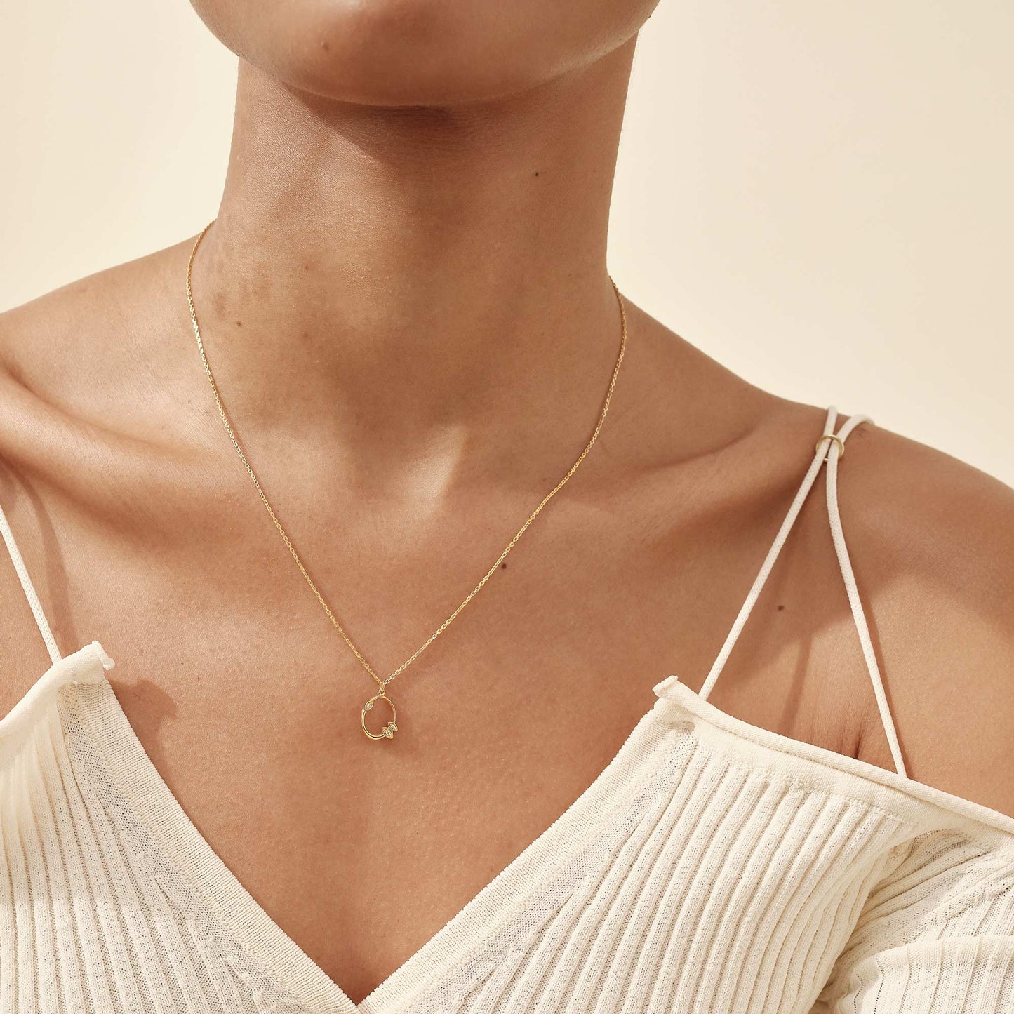 Diamond Halo Necklace