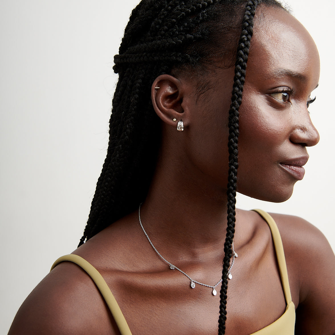 Textured Huggies - Silver