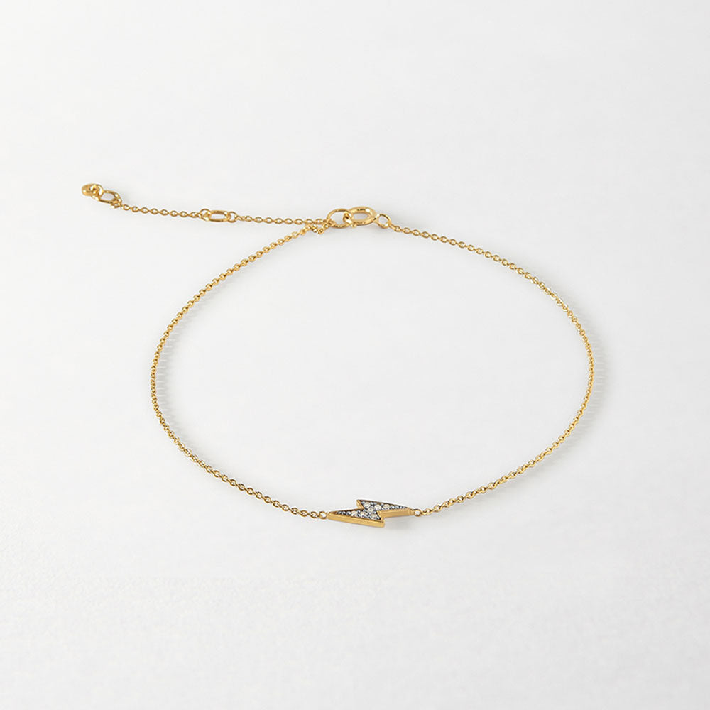 Bolt Diamond Bracelet - Yellow Gold