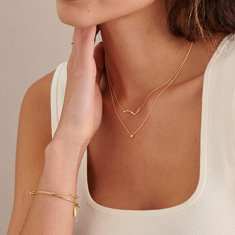 Constellation Diamond Necklace - Yellow Gold