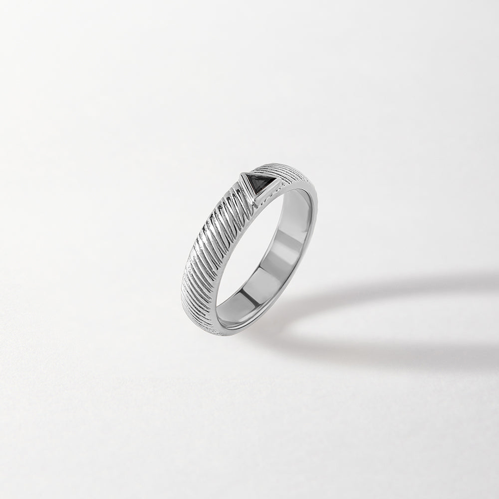 Fire Sapphire Ring - Silver