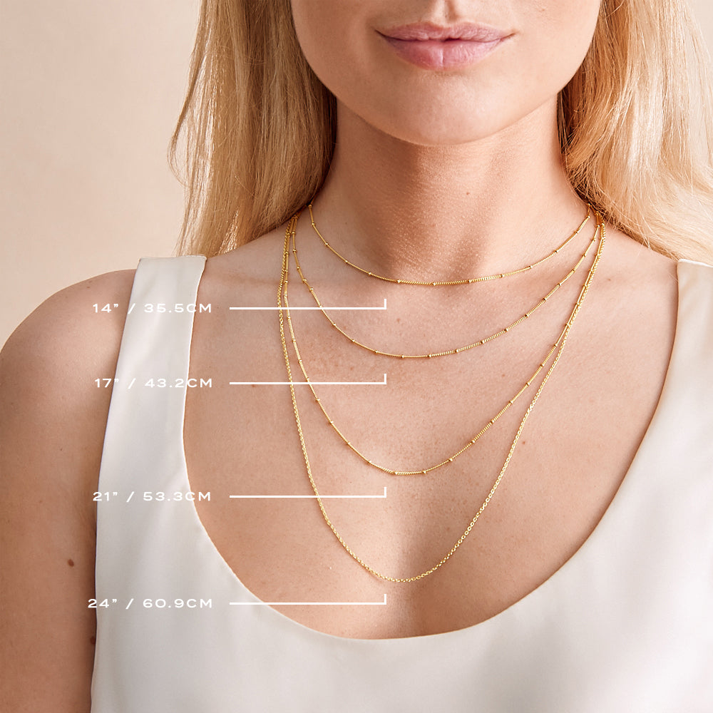 Gold Initial & Birthstone Necklace