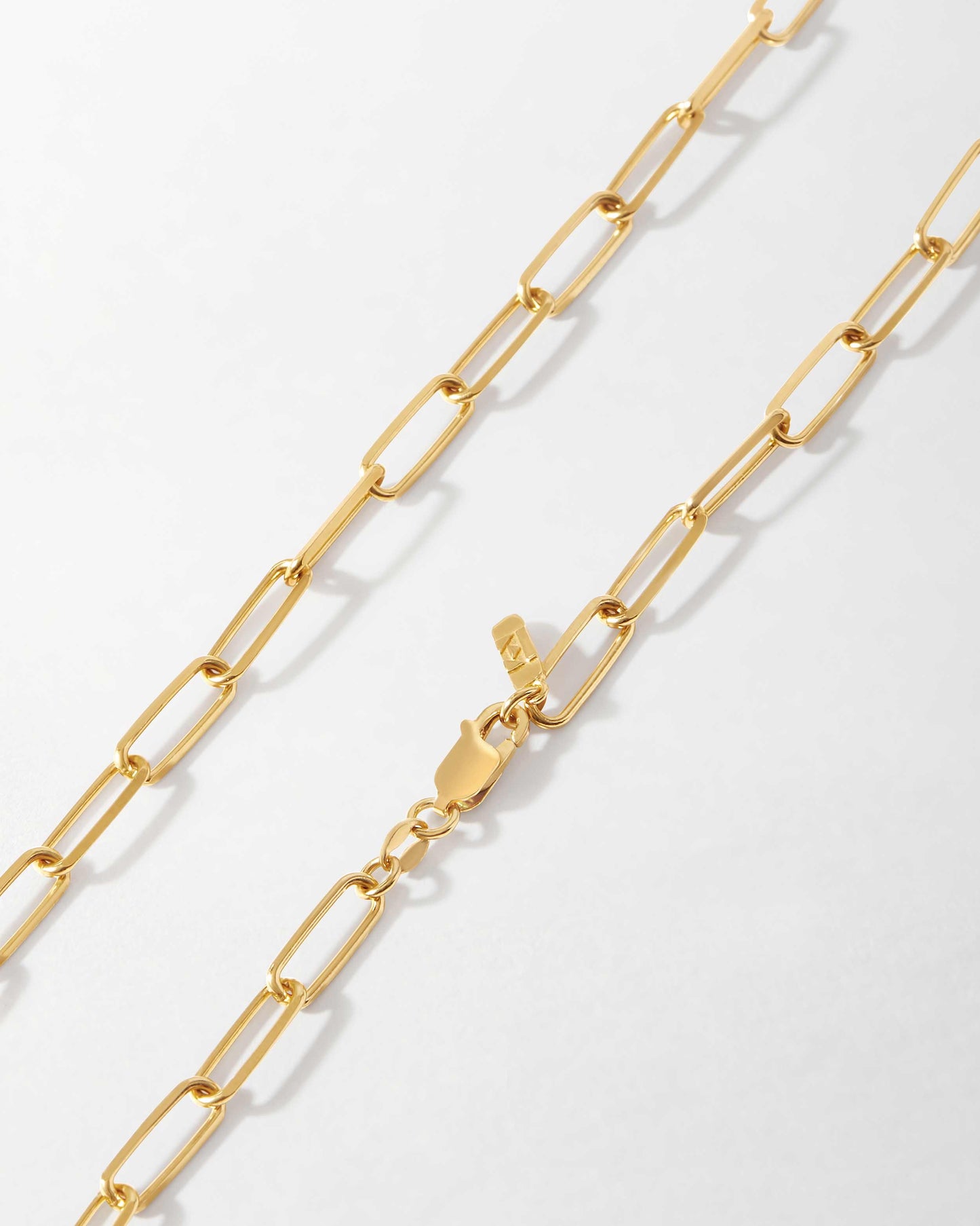 Paperclip Chain Necklace - Gold