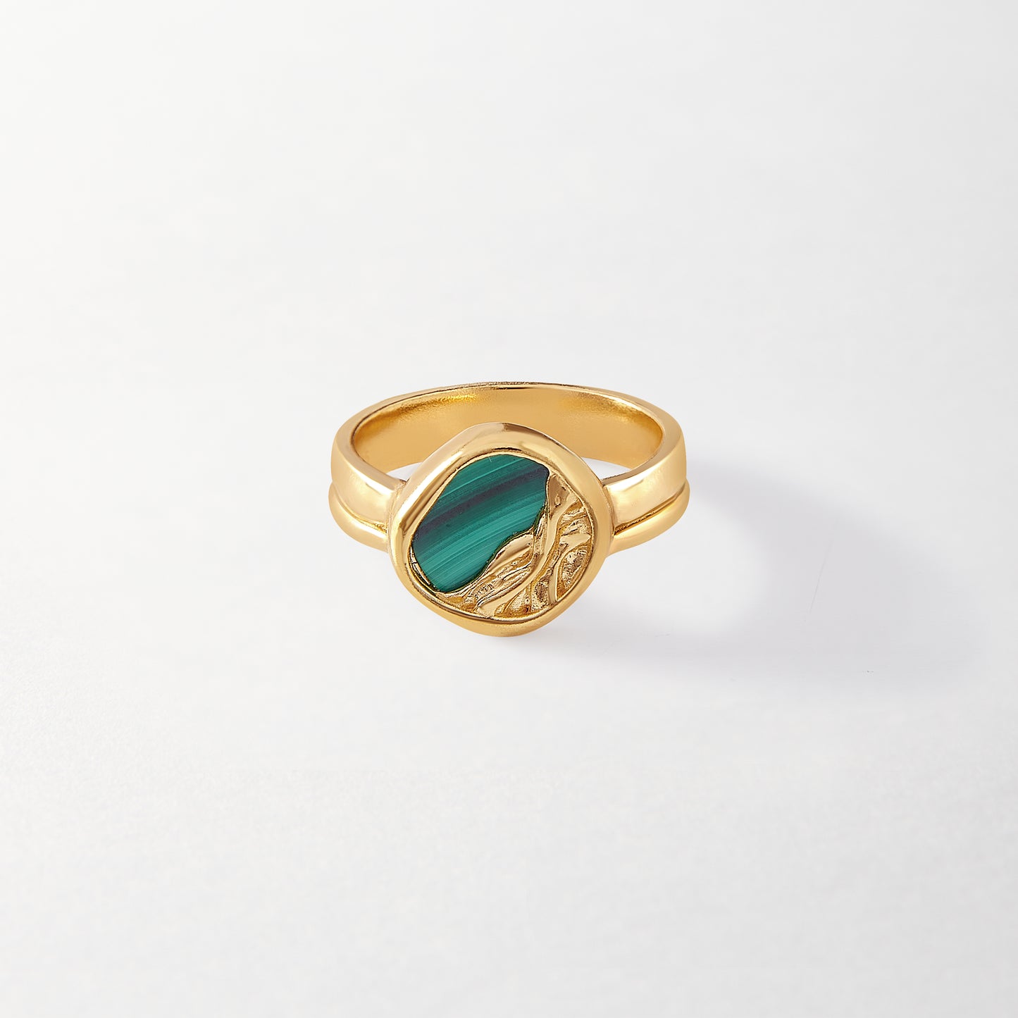Malachite Statement Ring