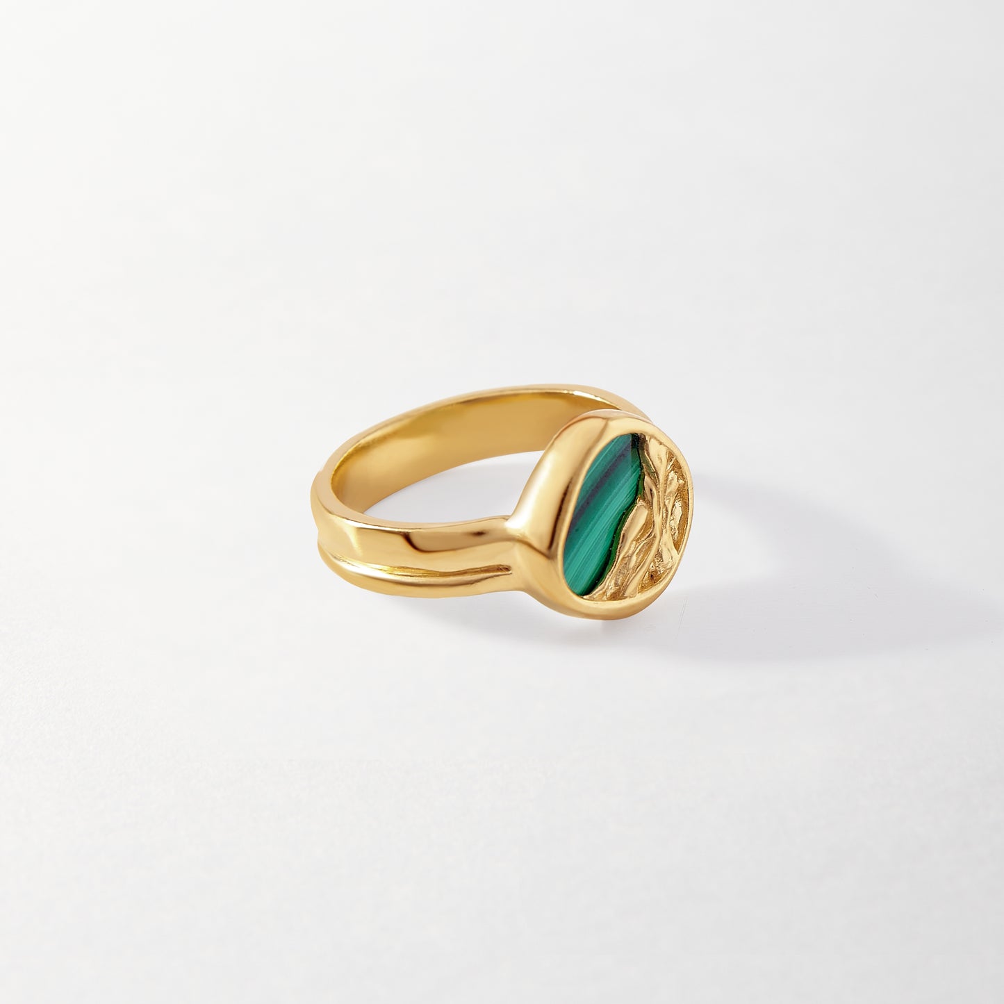 Malachite Statement Ring