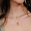 Gold Double Initial Necklace