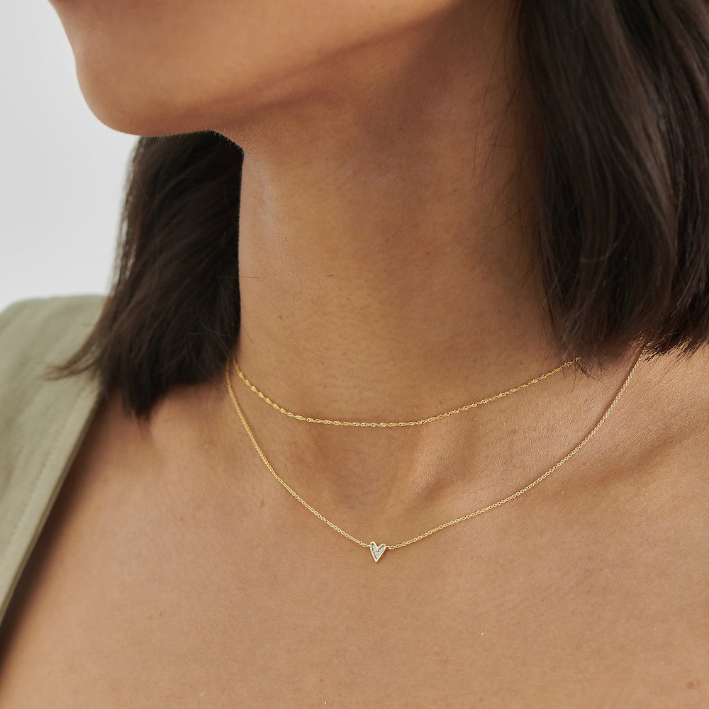 Heart Diamond Necklace