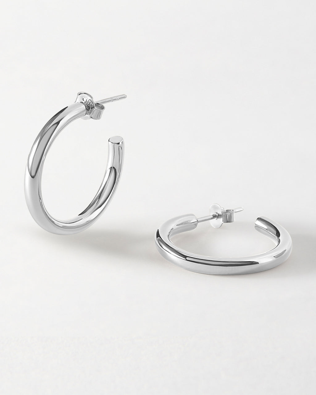 Mini Tube Silver Hoops | Jewellery by Edge of Ember – EDGE of