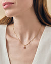 Mini Deco Birthstone Necklace