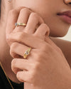 Heart White Sapphire Ring