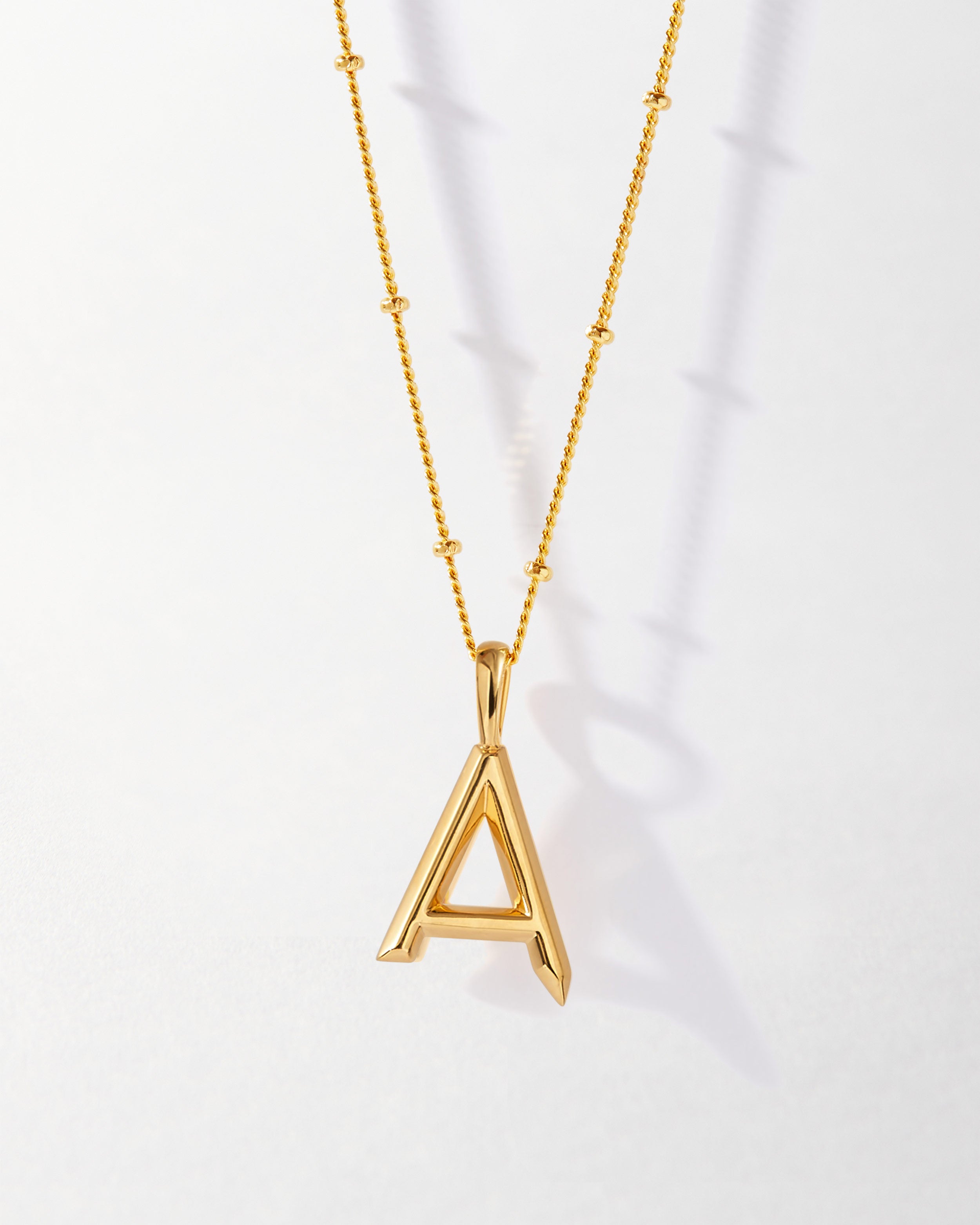 Initial Necklace - Gold – EDGE of EMBER