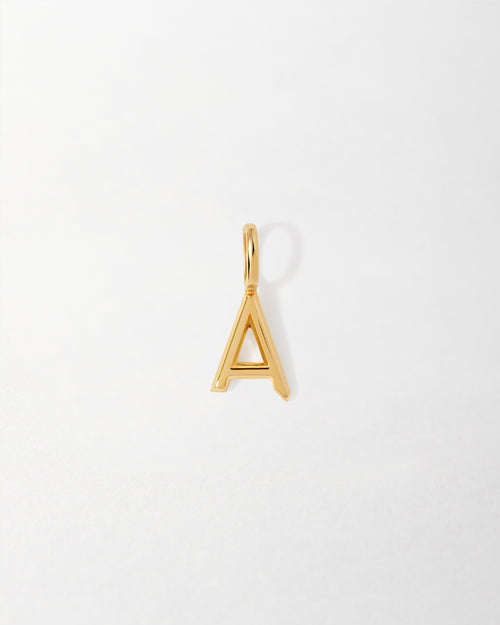 Mini Initial Pendant - Gold