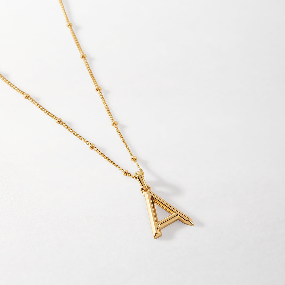 Initial Necklace - Gold