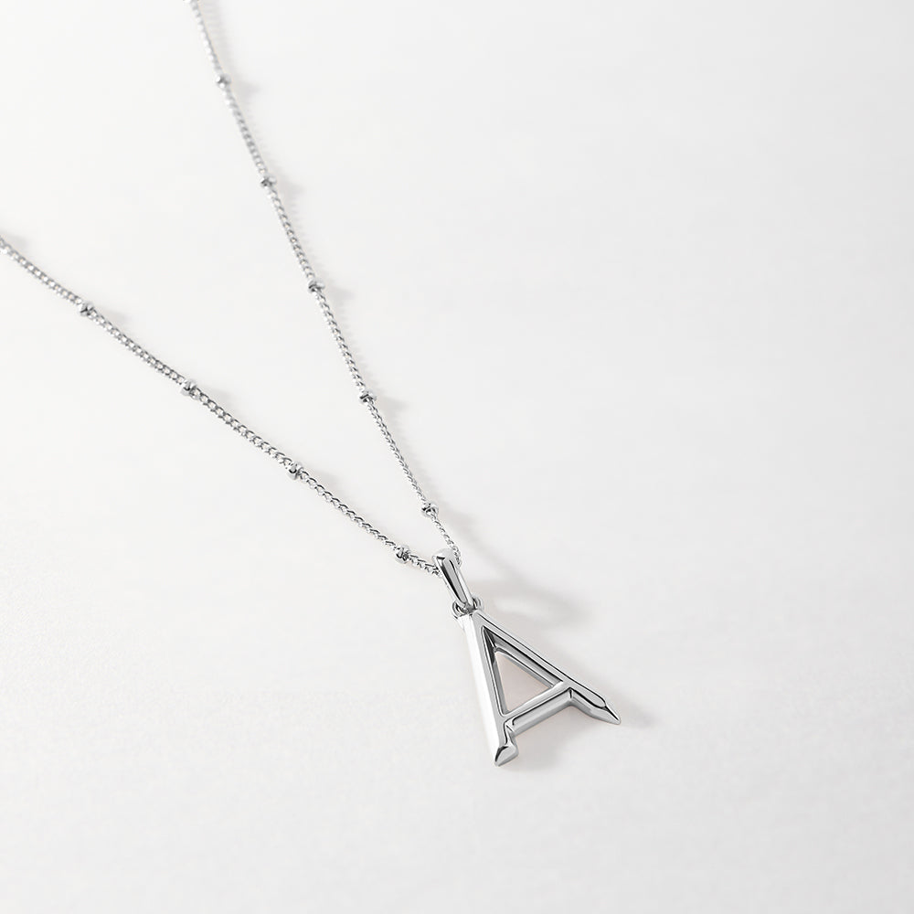 Initial Necklace - Silver