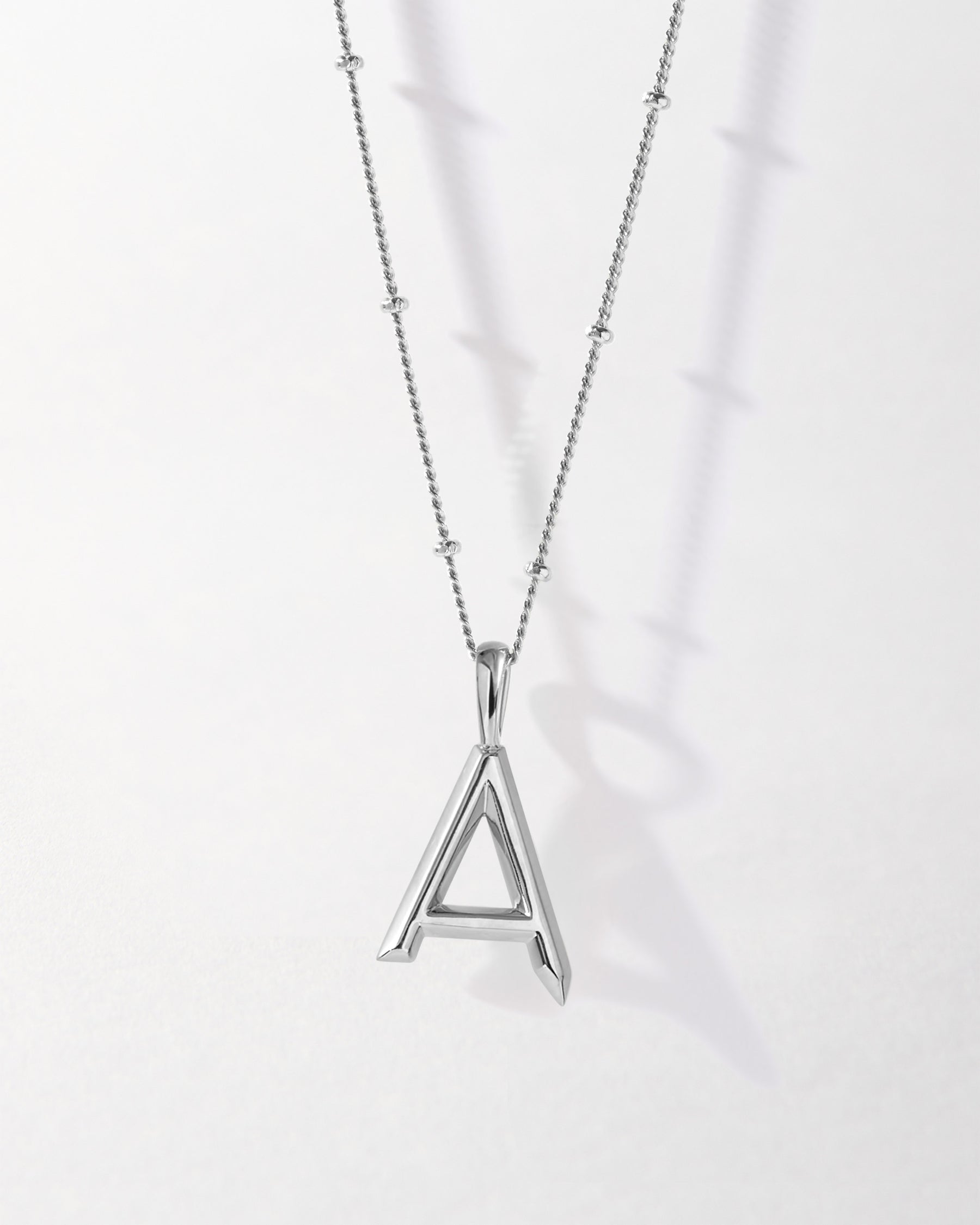 Letter H Pendant Necklace in Silver | Kendra Scott