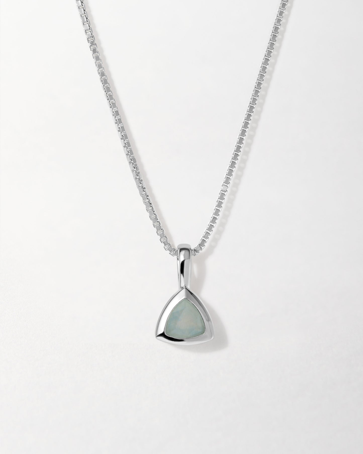 Birthstone Necklace - Silver