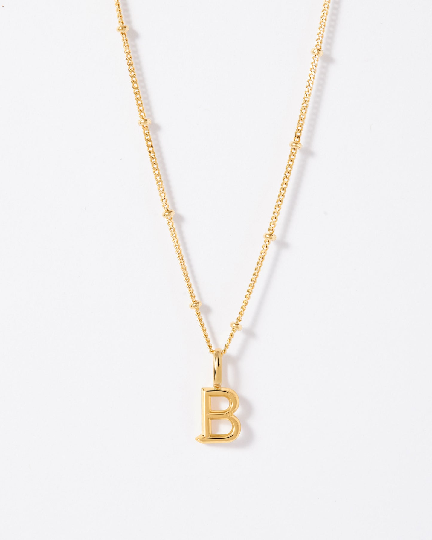 Selected Gold Mini Initial Necklace