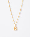 Selected Gold Mini Initial Necklace