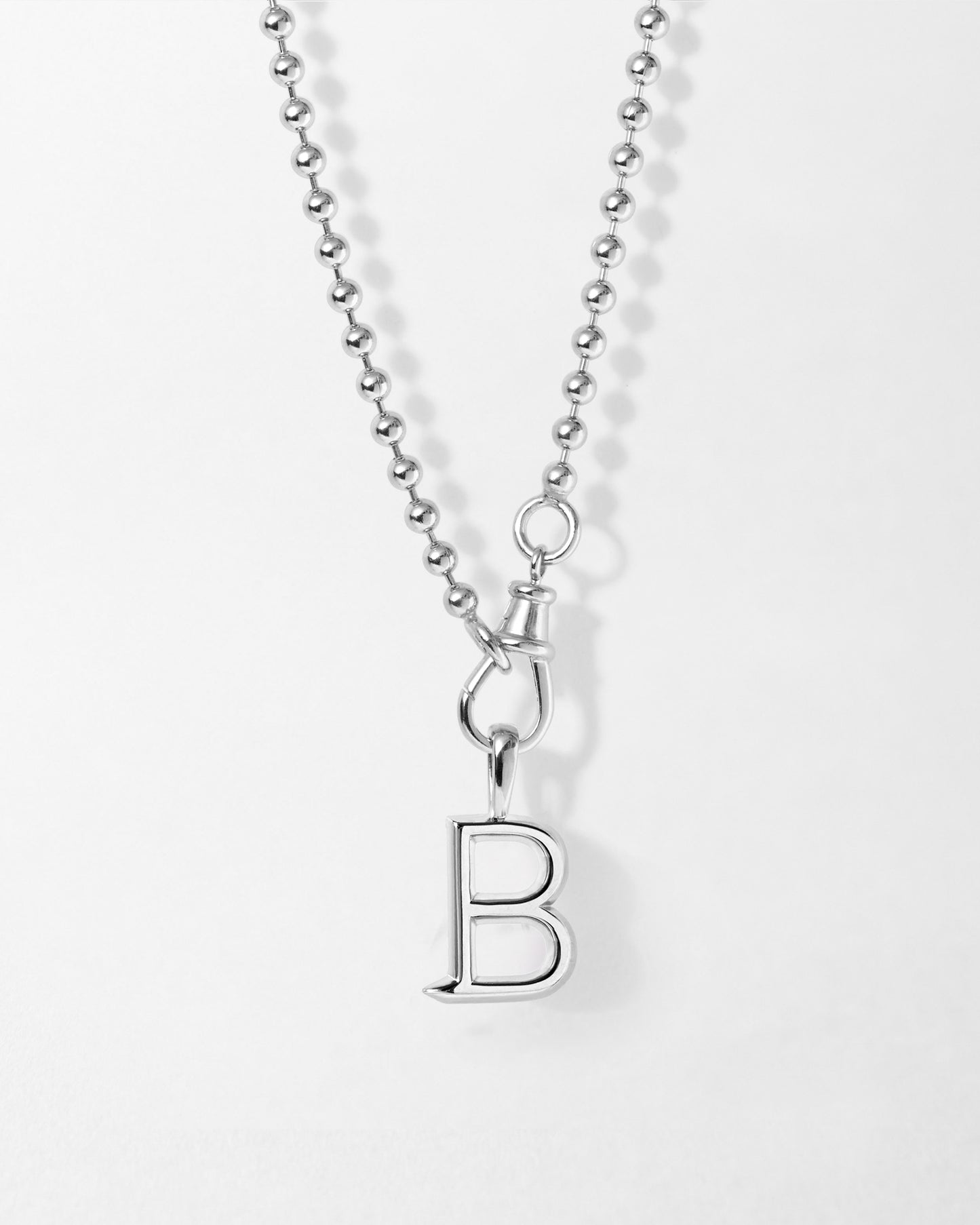 Initial Globe Necklace - Silver featuring a sterling silver pendant and chain, crafted with ethically sourced recycled metals for fine jewellery you can wear every day.