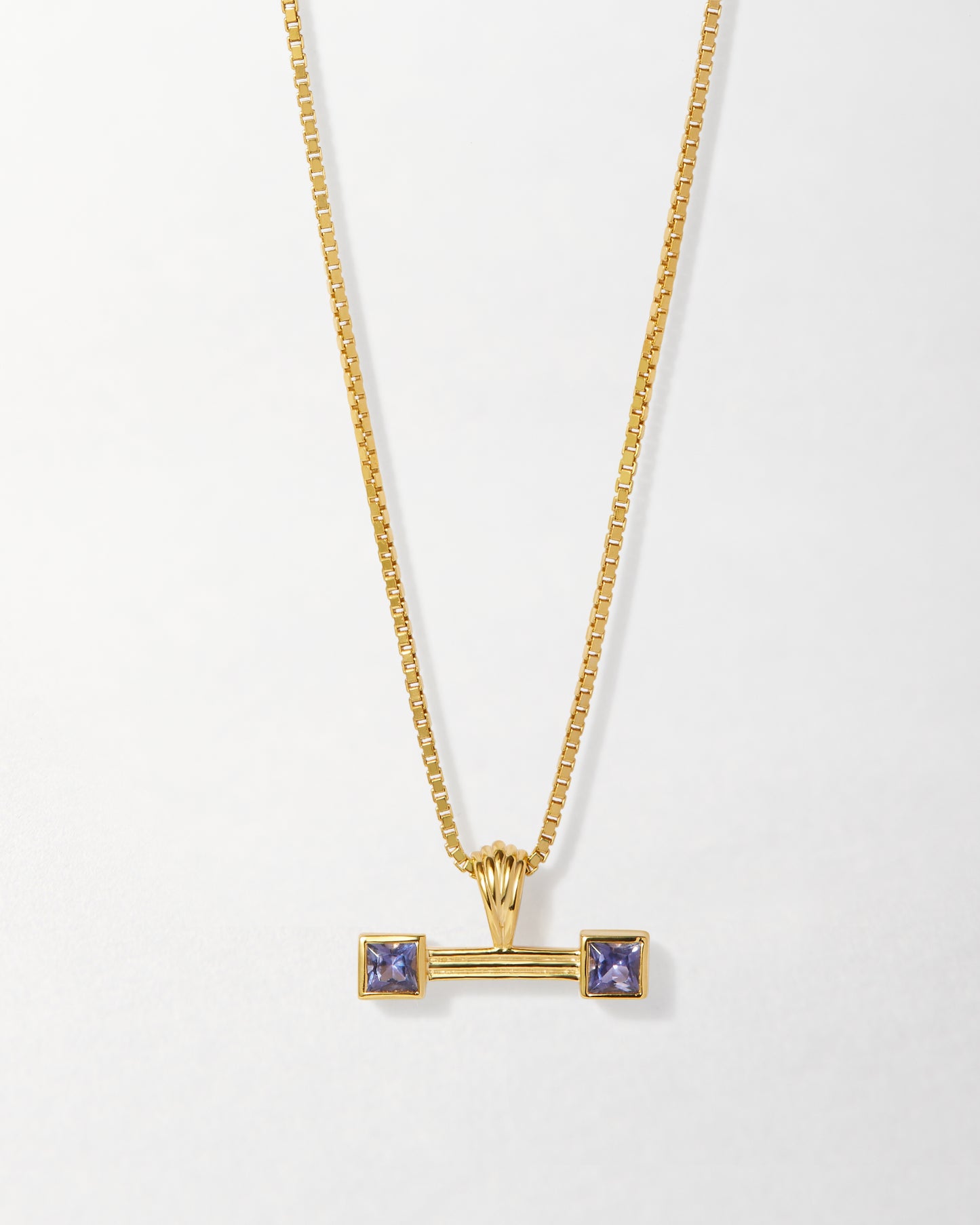 Balance T-Bar Iolite Necklace