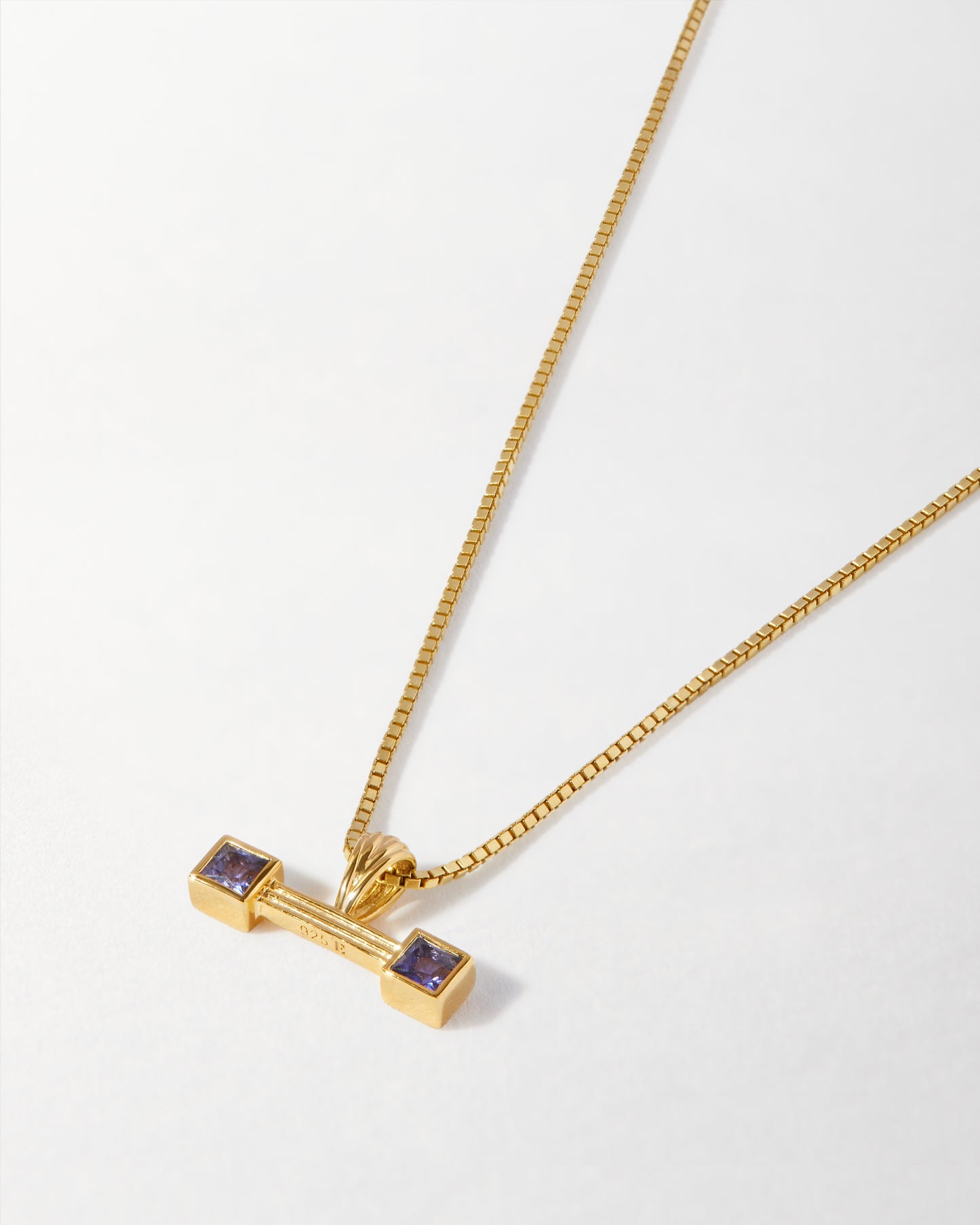 Balance T-Bar Iolite Necklace